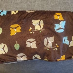 Fox baby blanket